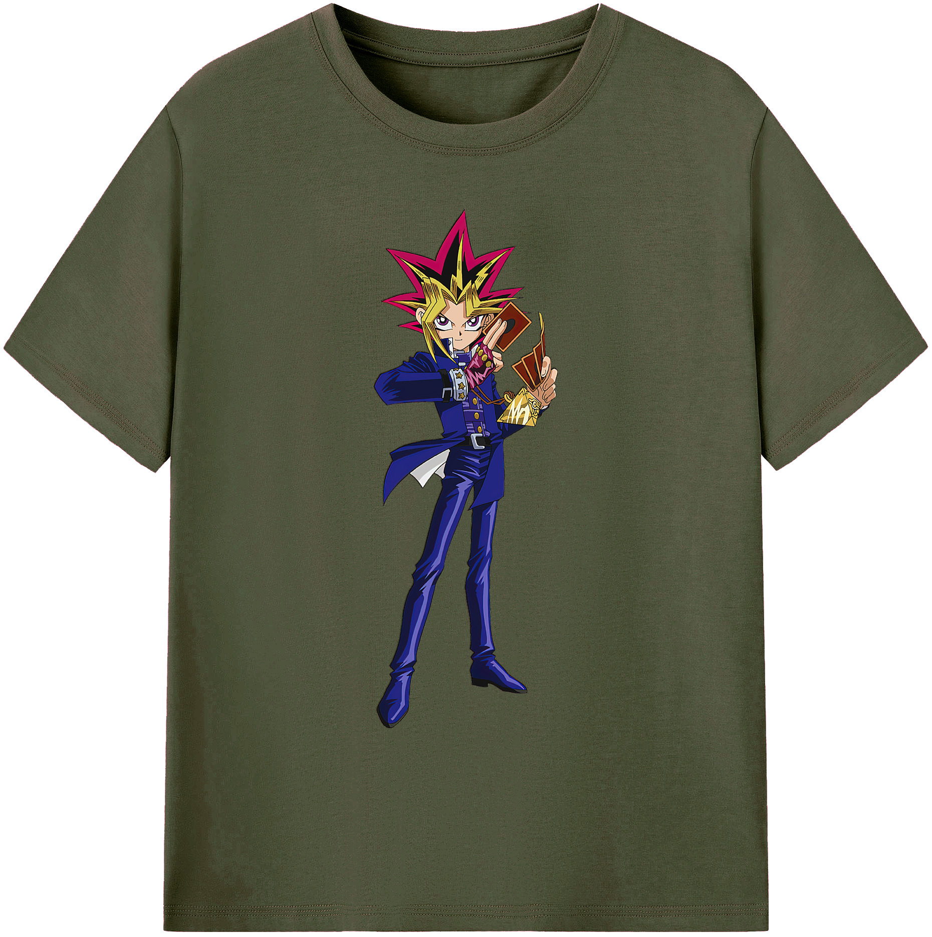 （画像用） 遊☆戯☆王 Yu-Gi-Oh! 綿100％ メンズ半袖Tシャツ｜肌触りやわらか＆通気性